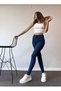 Luda Dark Blue Lycra Skinny Jeans Pants Colorfast Gathering (SEE OUR SIZE TABLE) - 2