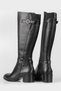 Women's Black Genuine Natural Leather Boots - 3