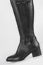Women's Black Genuine Natural Leather Boots - 6
