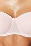 Light Pink Ribbed Fixed Cup Detachable Strapless Knitted Bra with Rope Strap THMSS23SU00002 - 4