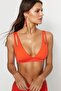 Kırmızı Cut Out Detaylı Üçgen Kaplı Bikini Üstü TBESS20BU0202 - 3