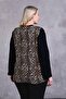 Leopard Patterned Zippered Fleece Vest - 4