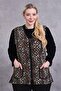 Leopard Patterned Zippered Fleece Vest - 7