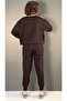 Basic Yaka Sweat Paça Modelli Eşofman Takımı - 7