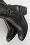 Women's Black Genuine Natural Leather Boots - 4