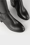 Women's Black Genuine Natural Leather Boots - 5