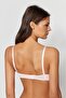 Light Pink Ribbed Fixed Cup Detachable Strapless Knitted Bra with Rope Strap THMSS23SU00002 - 5