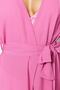 Pembe Dokuma Plaj Mini Kuşaklı Kimono&Kaftan TBESS21KM0002 - 4
