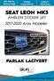 مجموعة ملصقات غطاء شعار سيات ليون Mk3 2017-2020/مكياج