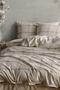Hera 100% Cotton Yarn Dyed Washed King Size Duvet Cover Set 240*220 - 2