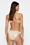 Bronz Aksesuarlı Parlak Lak Baskılı High Leg Bikini Altı TBESS23BA00168 - 6
