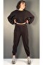 Basic Yaka Sweat Paça Modelli Eşofman Takımı - 4