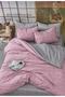 Cotton Single Double Sided Duvet Cover Set (With Elastic Sheet) - 2