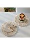 Macrame Cream Round Macrame Coasters (2 Pieces)