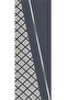 Silver Anthracite Premium Woven Stain Resistant Thai Feather Fabric Tablecloth Runner 40x140cm Rnr585 - 2