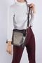 Women's Crossbody Bag 364 M46 6385 Platinum Matte Black - 3