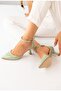 Lace-Up Stiletto Pointed Toe Women's Heeled Shoes
