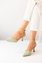 Lace-Up Stiletto Pointed Toe Women's Heeled Shoes - 4