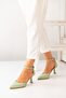 Lace-Up Stiletto Pointed Toe Women's Heeled Shoes - 5