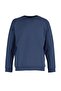 Navy Blue Oversize/Wide Cut Fleece Inside/Warm Raglan Sleeve Sweatshirt Tmnaw23Sw00190 - 11