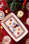 طبق تقديم مستطيل بطابع رأس السنة الجديدة من Nutcracker مقاس 34 × 25 سم