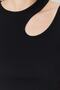 Black-White 2-Pack Cut Out Detailed Fitted Crop Ribbed Flexible Knitted Tank Top TWOSS23AL00006 - 6