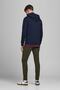 Jjbasıc Zippered Hooded Sweatshirt - 12181901 - 4