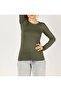 Women's Long Sleeve Lycra Combed Cotton Body - 3