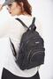 Women's Black Parachute Fabric Bag Cty-lbn-0410 - 3