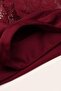 Women's Burgundy Ribbon Lace Bra Set - 5