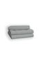 100% Cotton Satin Double Bed Sheet Gray - 2