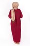 Women's Collar Embroidered Long Sleeve Strawberry Dress - 4