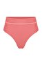 High Waist Normal Leg Bikini Bottom with Pink Stripe Accessories TBESS22BA0027 - 6