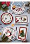 New Year's Penguin Stoneware Round Serving Plate 30cm New014 - 4