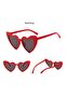 Heart Frame Sunglasses Cat Eye Heart Glasses Heart Retro Sunglasses - 7