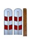 Red Applique Embroidery Reflective Phosphorus U Model 1 Pair for Coat and Trousers (2 Pieces)