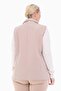 Women's Quilted Lined Vest Light Beige Large Size 1028 - 6