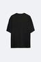 Unisex London Printed Black Oversize T-shirt - 2