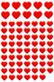 Sticker Embossed A4 Size Stiker Notebook, Planner Label, -(lim076) - Heart