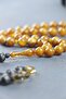 Sphere Cut Fire Amber Rosary with Silver Tassels - 4