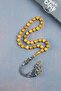 Sphere Cut Fire Amber Rosary with Silver Tassels - 5