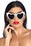 Heart Frame Sunglasses Cat Eye Heart Glasses Heart Retro Sunglasses - 2