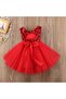 Red Sequin Tutu Party Dress