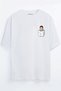 Harmandar Hasbulla Pocket Printed Unisex Black Oversize T-shirt
