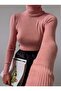 Cotton Lycra High Neck Sweater Blouse - 2