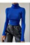 Cotton Lycra Turtleneck Sweater Blouse
