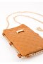 Quilted Patterned Chain Phone Bag - 4
