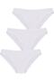 Women's Panties White 3-Piece Daily Slip Panties - 2
