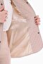 Women's Quilted Lined Vest Light Beige Large Size 1028 - 7