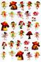 A4 Size Lim096 Model Embossed Sticker Notebook and Planner Sticker for Fairy Girls